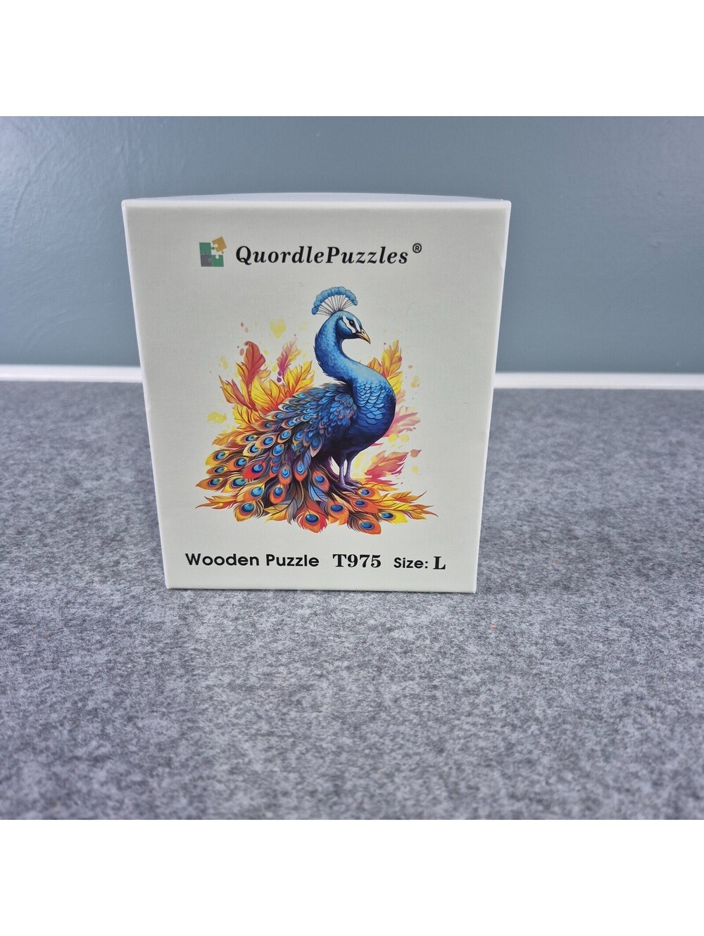 New Quordle Puzzles Peacock Wooden Puzzle T975 Size: Large